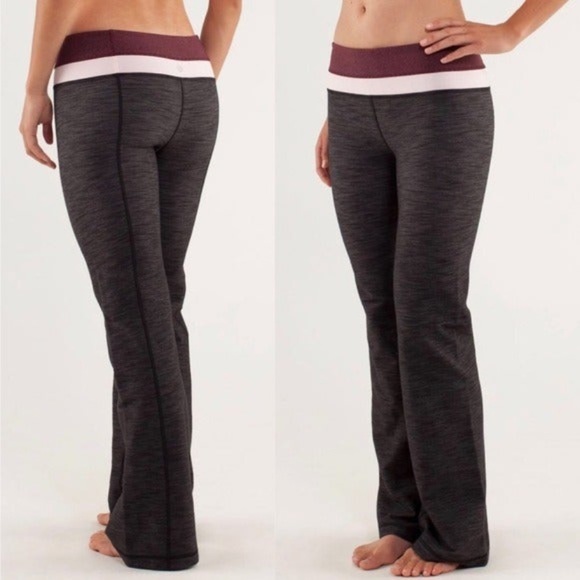 lululemon athletica Pants - 🍋 Lululemon Size 8 Groove Denim Pants Black Slub 🍋